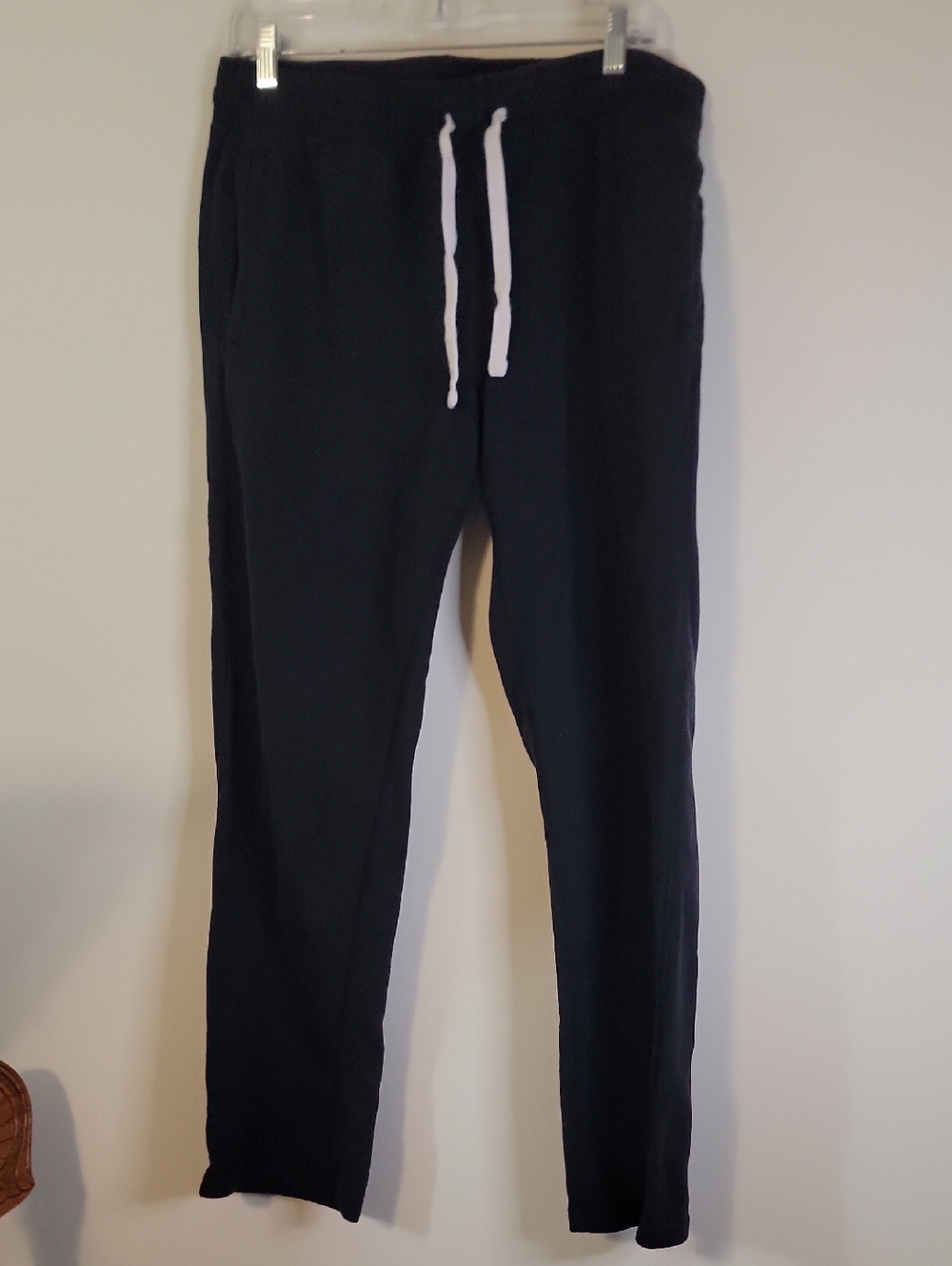 Old Navy Black Jogger Sweatpants with White Drawstring